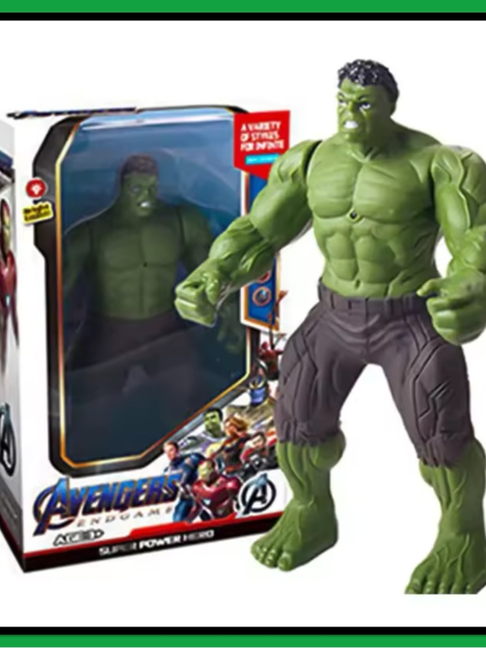 Avengers-Inspired Green Hulk Action Figure for Kids